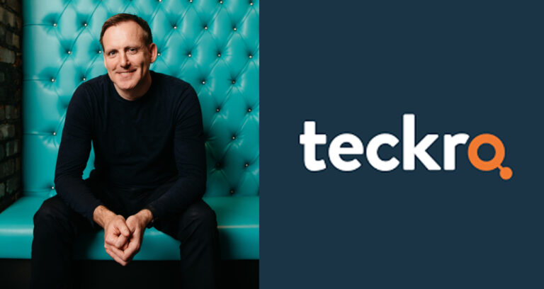 Teckro logo with picture of Gary Hughes CEO & Co-Founder